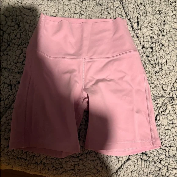 lululemon athletica Pink Bike Shorts High-Rise Performance - Picture 2 of 2
